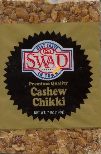 Swad Chikki Cashew, 7 Ounce #39307 | DesiClik.com, USA